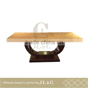Laste Designed Solid Wood Mdf Base Dining Table-JT72-01 Dining Table- JL&C Furniture thumbnail-1