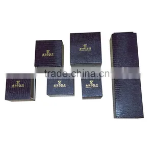 Hot Sale Leather Paper Black Jewelry Gift Box thumbnail-2