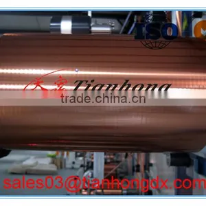 Big Spool Tray Product Copper Foil Laminate al Foil in Jumbo Roll Tapes Supplier for Cables Sheild thumbnail-4