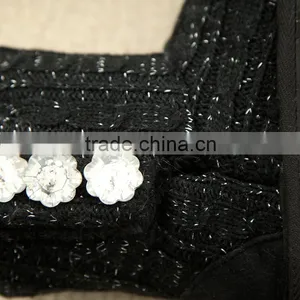 Customed Size Button Sparkle Snow Children Shoes thumbnail-4