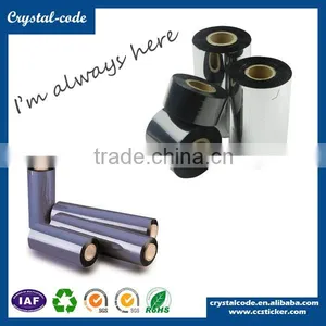 High Quaility Black Color Barcode Printer Machine Used Wax Base Ribbon thumbnail-6