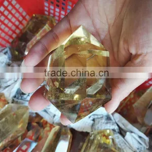 Wholesale Natural Rock Polished Citrine Quartz Points for Sale thumbnail-3
