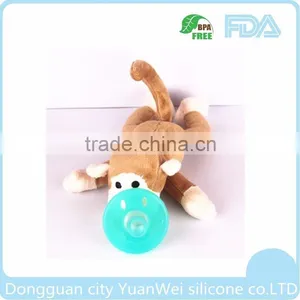 Safety Funny Baby Plush Toy Pacifier With Plush Toy thumbnail-3