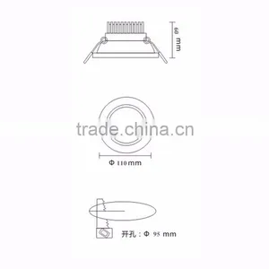 New Products on China Market Home 5w Downlight Led Ceiling Light thumbnail-5