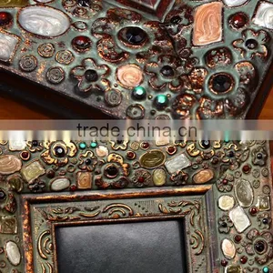 Top Quality Western-style Wall Decorative Archaistic Wooden Picture Rahmen Handmade Antique Natural Solid Wood Photo Frame thumbnail-3