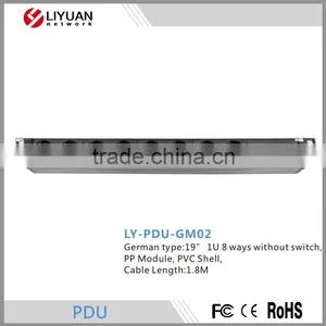 LY-PDU-GM02 Safewell 19inch 1u Basic Server Rack PDU Without Switch thumbnail-1