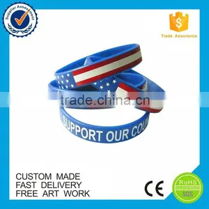 High Quality Printed Souvenir Football Silicone Bracelet thumbnail-1