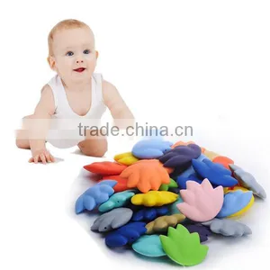 BPA Free Food Grade Custom Made Silicone Baby Teethers, Silicone Teething Pendant, Silicone Baby Toy Teether thumbnail-6