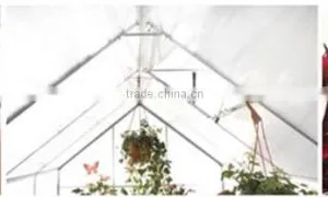 8*6 FT Aluminum Walk-in Garden Greenhouse thumbnail-2