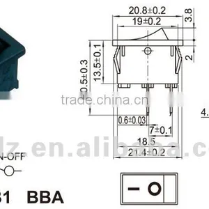High Quality Temperature Double Push Button Rocker Switch for Electrical Products With Certificate 3 Position Switch thumbnail-2