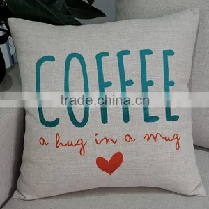 Decorative Throw Pillows English Word Printed Pillow Case Home Decor Sofa Cushion Cover thumbnail-2