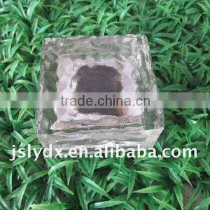 LED Solar Ice Glass Brick Light(10*10*10cm) thumbnail-1