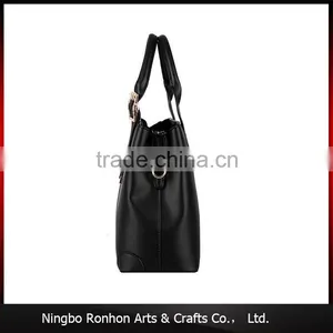 Simple Design Rose Red Lady PU Leather Hand Bag thumbnail-3