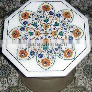 White Marble Coffee Table Top thumbnail-1