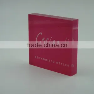 Custom Solid Acrylic Name Block Logo Block thumbnail-5