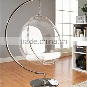 Acrylic Swing Bubble Chair With Stand thumbnail-1