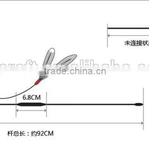 QQPET Factory Wholesale Pack Interactive Cat Wand Kitten Toys Cat Feather Teaser thumbnail-6