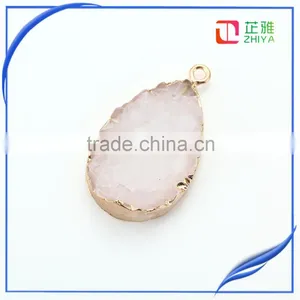 Factory Cheap Wholesale Resin Druzy Stone Pendant Jewelry thumbnail-6