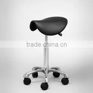 Black Leather Kneeling Chairs and Posture Correction Saddle Chairs thumbnail-5