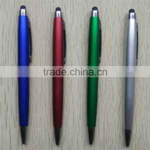Dubai Wholesale Market Chromed Top and Neb, Metal Clip Plastic 4 Colors Stylus Pen thumbnail-2