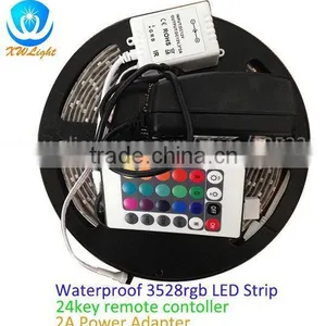 Led Strip Light 5050 12vdc 60led/m With 24key Remote Controller Led Strip Light Motion Sensor thumbnail-1