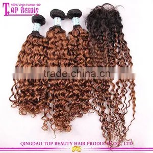 Grade 8a Brazilian Human Virgin Hair Bundles With Lace Closure Cheap Ombre Hair Extension Lace Closure thumbnail-4