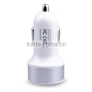 2016 Hot Selling Portable Double Micro USB Car Charger For Apple and Andriod Device thumbnail-2