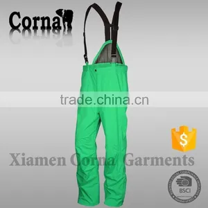 Men Winter Caomfortable Elastic Belt Ski Pant EU Standard Breathable Straight Trousers Green Cargo Trousers thumbnail-2