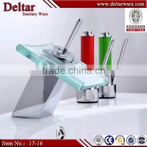 Luxury Top Hotel Led Taps, Glass Decorated Led Tap, CE/UPC/WATERMARK Faucet Mixer thumbnail-1