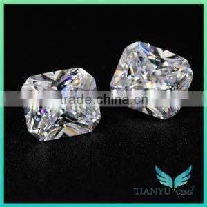 Wholesale Loose Synthetic CZ Stone 8*10 White Heat Octagon Cubic Zircon Price thumbnail-1
