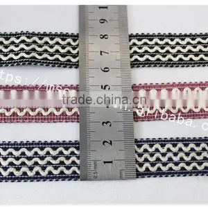 High Qualoity 2cm Width Wave Embroidery Elastic Webbing Wholesale thumbnail-6