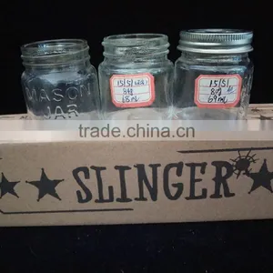 Mini Clear Glass Jars for Candy, Cookies With Metal Lid thumbnail-2