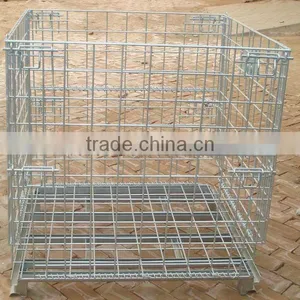 Galvanized Wholesale Folding Metal Turnover Basket thumbnail-2