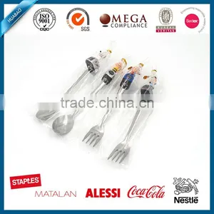 Top Quality Stainless Steel Tea Spoon With Custom Design Resin Tip for Promotion thumbnail-1