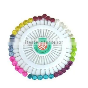 Colorful Plastic Pear Head Pin thumbnail-1