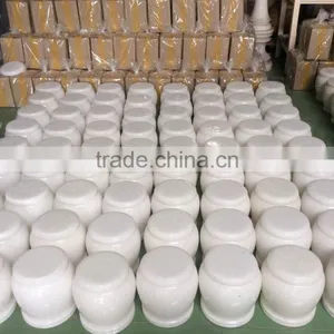 Crystal White Marble Cremation Urns From Vietnam thumbnail-1
