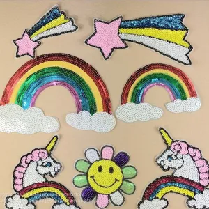 Factory Supply Fashion Bright 3mm Sequins Embroidery Design thumbnail-1