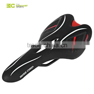 Basecamp Mountain Road Bicycle Front Prolong Saddle BMX Hollow Saddle MTB Seat Bike Equipment Imitation Leather thumbnail-1