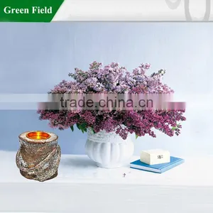 Green Field Rustic Wooden Candle Holder thumbnail-1