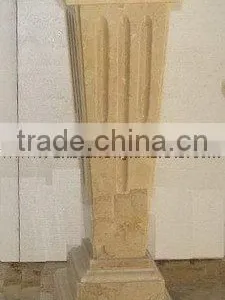 NATURAL STONE SAHARA BEIGE MARBLE PEDESTALS thumbnail-4