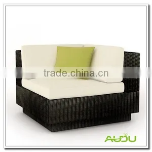 Audu Black Rattan Garden Elegant Chair thumbnail-1