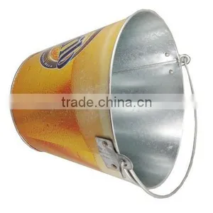 Small Metal Tin Buckets thumbnail-4