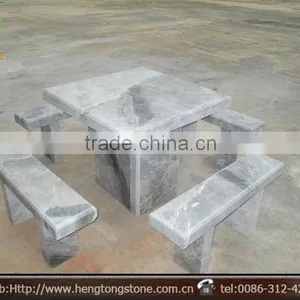 New Villa Garden Decoration Stone Green Stone Table Chair thumbnail-1