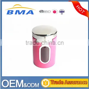 Cute Pink Kitchen Food Storage Canister,Stainless Steel Canister Set thumbnail-4