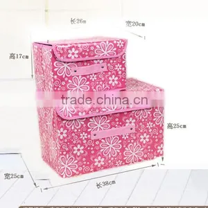 N495 Household Non Woven Box Foldable Water Proof Storage Box thumbnail-1