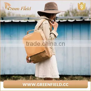 Washable Kraft Paper Comfortable Backpack Hot Sell Brown Kraft Paper High School Backpack thumbnail-1