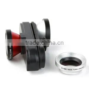 Wholesale Camera Lens 4 IN 1 Wide Angle, Universal Clip Selfie Cam Mobile Phone Lens, Wide Lens for All Smartphone thumbnail-1