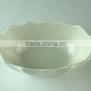 Popular Stocked White Ceramic Dessert Serving Bowl for Sale thumbnail-2