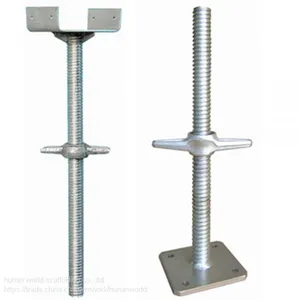 Low Price Type of Screw Jack / Scaffolding Shoring Base Jack for Construction thumbnail-1