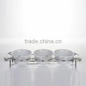 3 Pcs of Set White Decorative Ceramic Wall Dinner Pizza Plates thumbnail-1